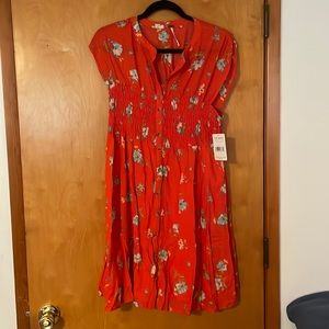 Free people dress NWT has lining in the bottom half